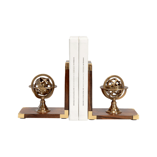 Produktabbildung: Buchstützen-Set „Armillarsphäre“