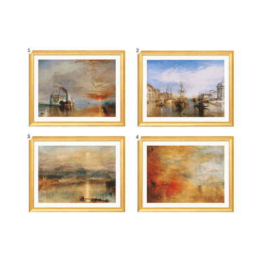 Produktabbildung: 4 Bilder im Set „Landschaften nach William Turner“ (1835-44)