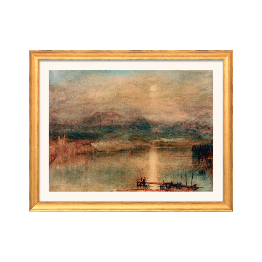 Produktabbildung: „Mondschein über dem Vierwaldstätter See“ (1841-44)