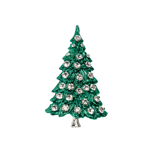 Produktabbildung: Brosche „Tannenbaum grün“