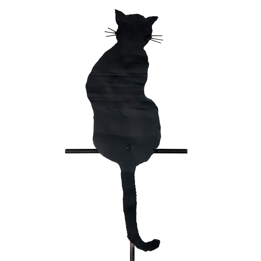 Produktabbildung: Gartenstecker „Sitzende Katze“