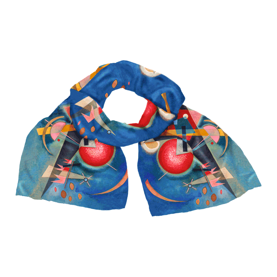 Produktabbildung:  Seidenschal „Im Blau“