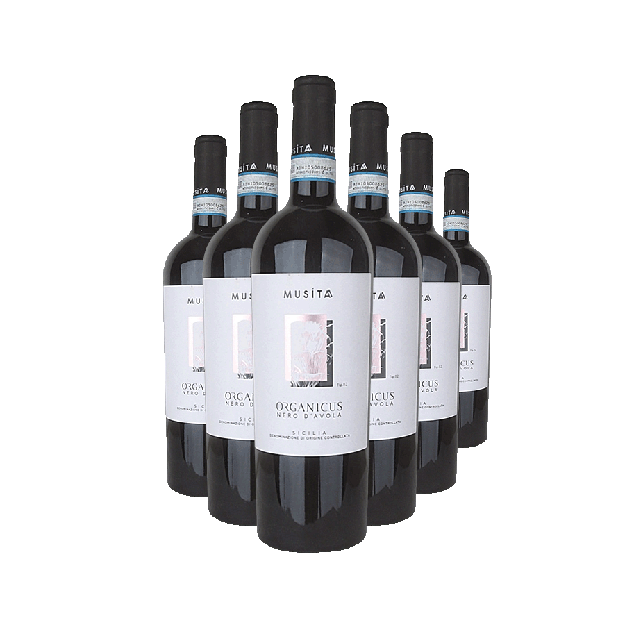 Produktabbildung: „Organicus Nero d&#039;Avola“ – Wein des Monats November 6 Flaschen