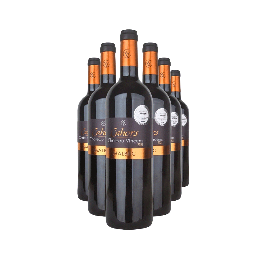 Produktabbildung: 6 Flaschen „Château Vincens Malbec“ – Wein des Monats Dezember