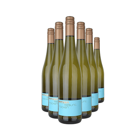 Produktabbilung 6 Flaschen: Weinauswahl „Fritzen Riesling“ Wein des Monats September