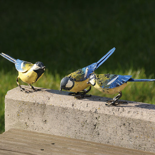 Gartenskulptur „Blaumeisen“