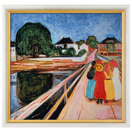 „Mädchengruppe auf einer Brücke“ (1902)