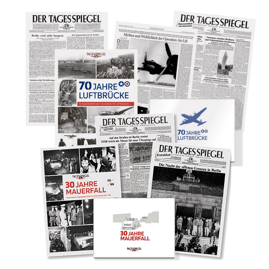 Tagesspiegel Paket - Dokumentation „30 Jahre Mauerfall“ und „70 Jahre Luftbrücke“