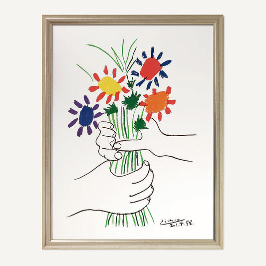 „Hände mit Blumenstrauß“ (1958)