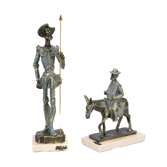 „Don Quijote & Sancho Panza en Burro“