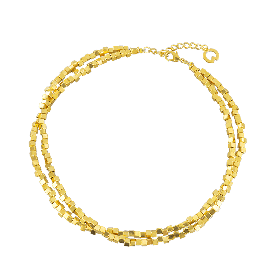 Produktabbildung: Collier „Quadrados de Oro“