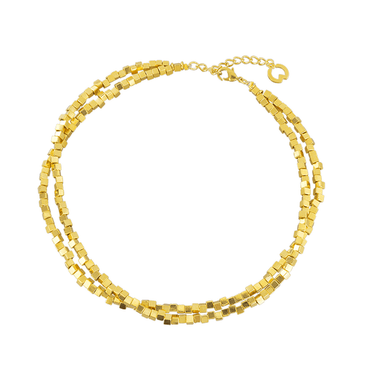 Produktabbildung: Collier „Quadrados de Oro“