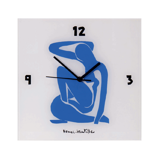 Wanduhr „Blauer Akt II“