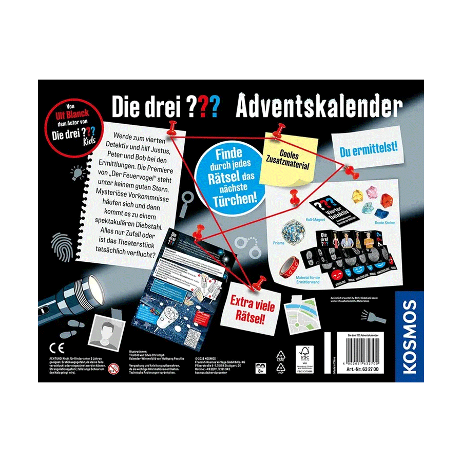 Produktabbilsdung: Rückseite: Die drei ??? - Adventskalender 2026