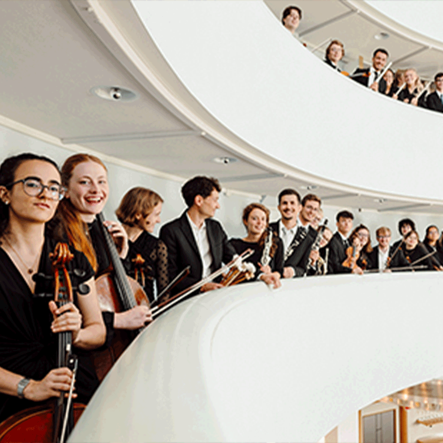 Bild des Orchesters "Ungdomssymfonikern" aus Norwegen