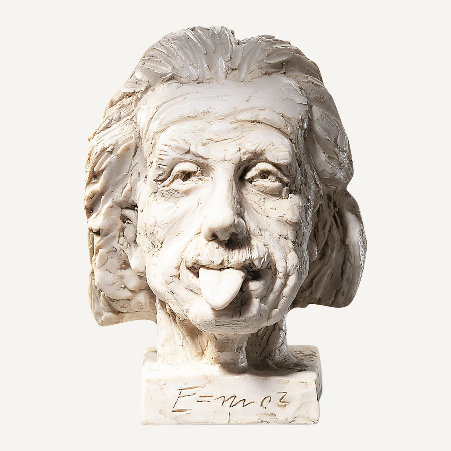 Einstein-Kopf (groß), Kunstmarmor