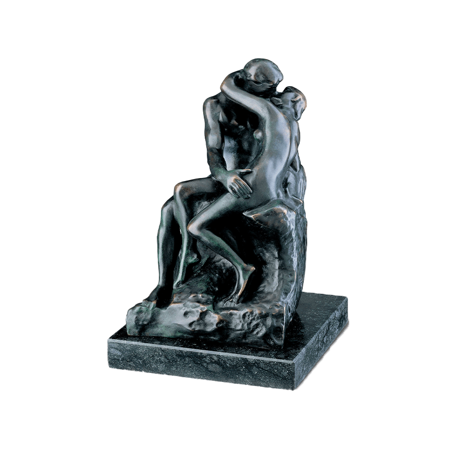 „Der Kuss“ (1888/89), 27 cm, Bronze