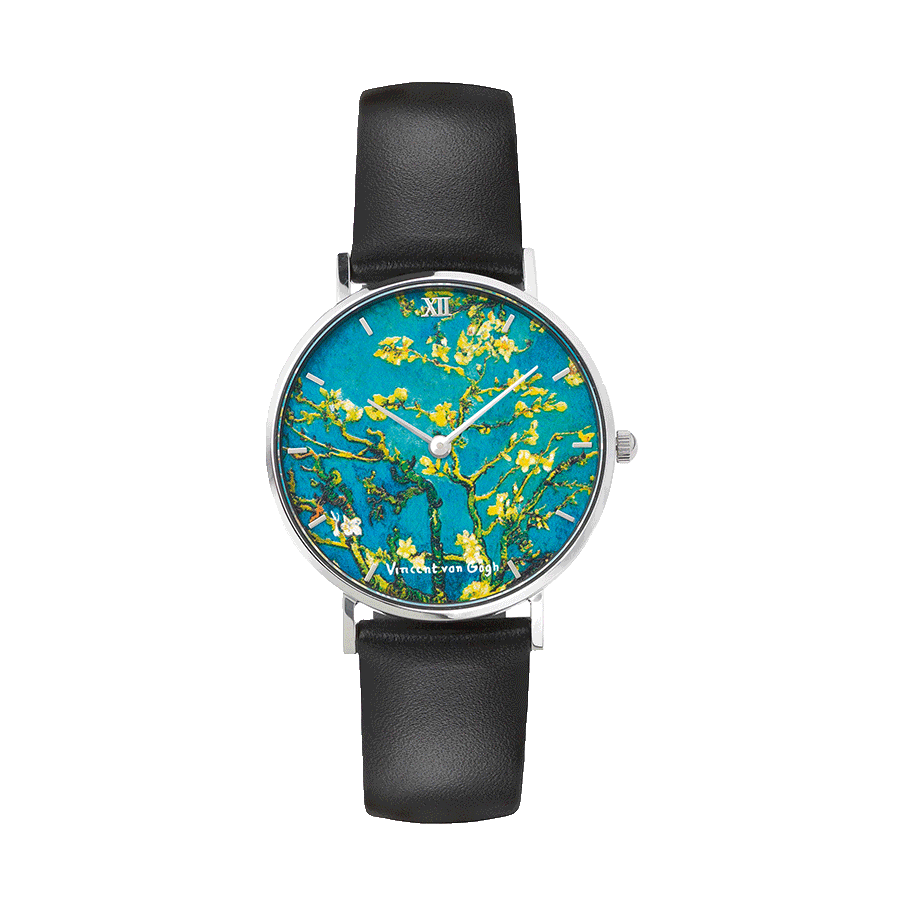 Künstler-Armbanduhr „Blühende Mandelbaumzweige“