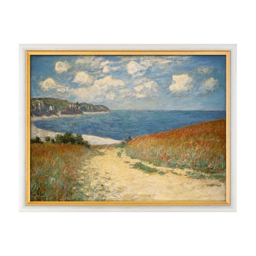 „Strandweg zwischen den Weizenfeldern nach Pourville“ (1882)