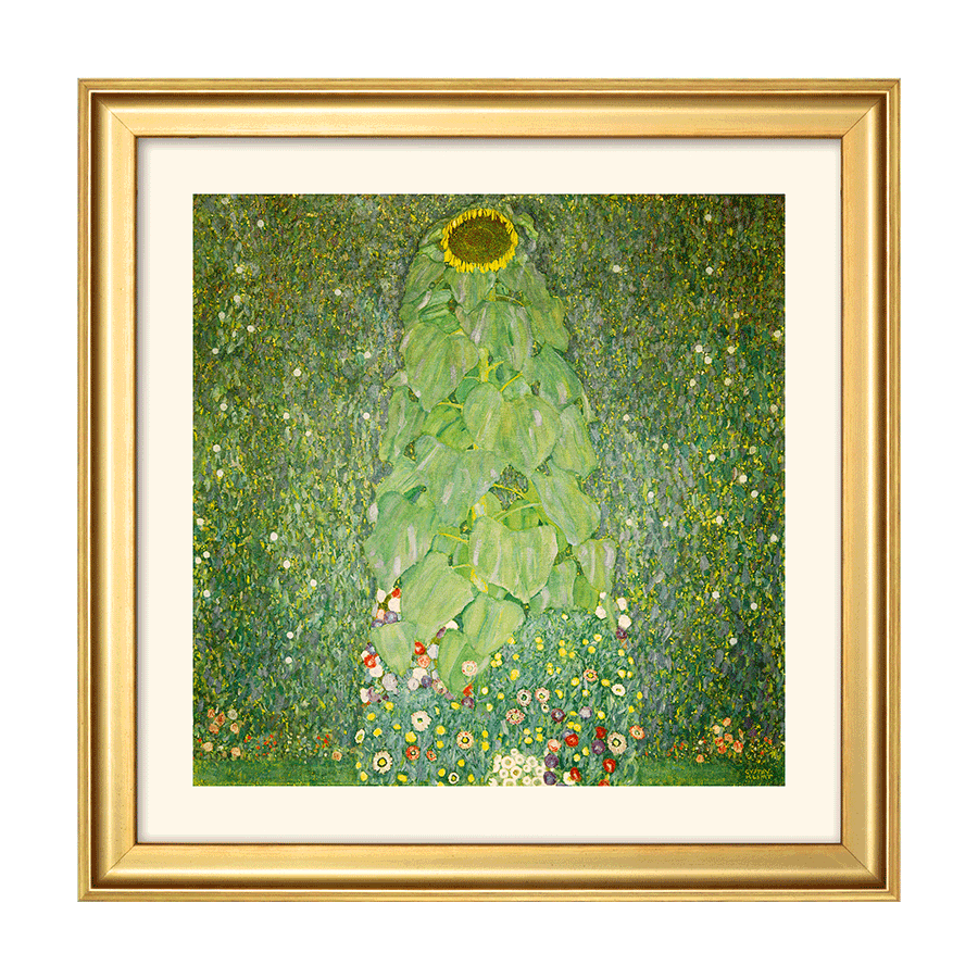 Die Sonnenblume (1907), gerahmt