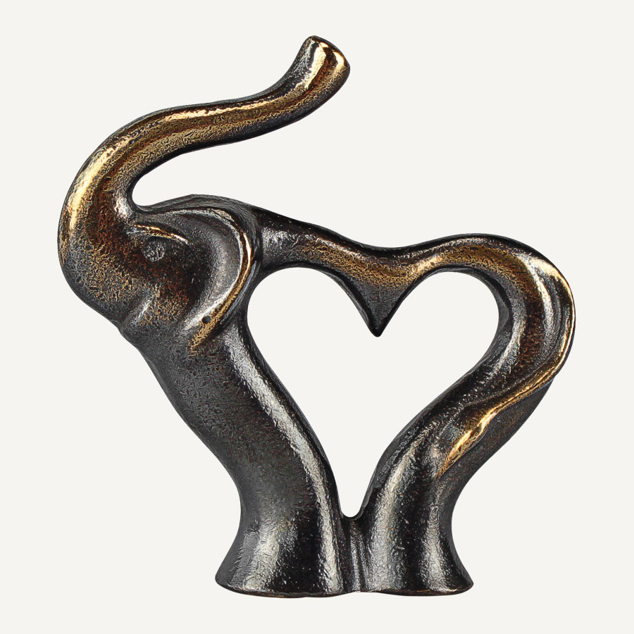 Herziger Elefant, Bronze