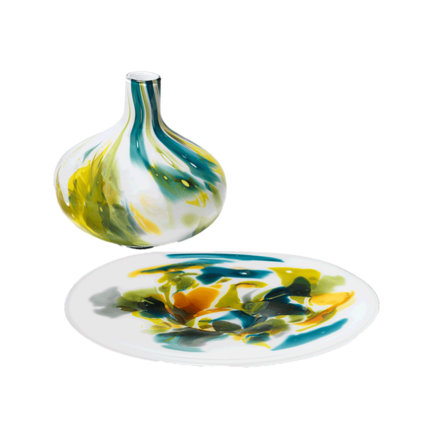 Glasschale und -vase „Monet“
