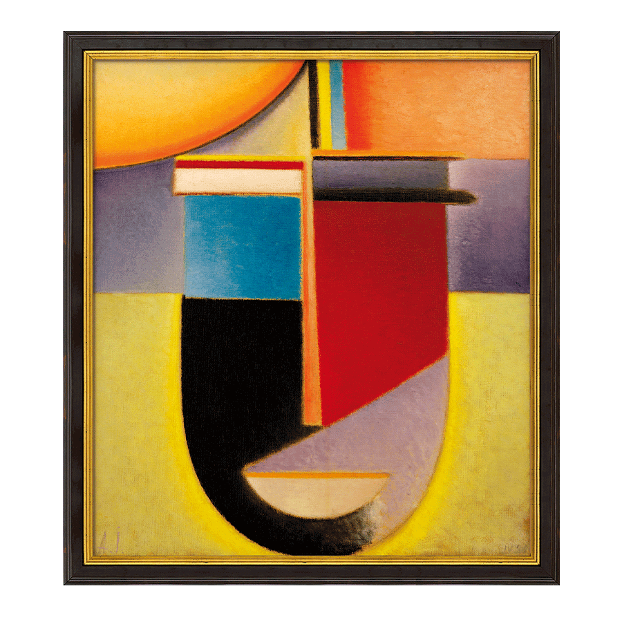 Abstrakter Kopf Sonne-Farbe-Leben (1926)